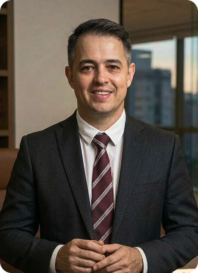 Dr. Pedro Tomazini em seu escritório